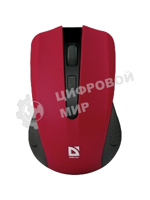 Мышь беспроводная Defender Accura MM-935 красный, 1600 dpi, радиоканал, USB, кнопки - 4