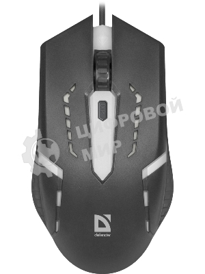 Мышь проводная Defender Hit MB-601 черный, 1200 dpi, USB, кнопки - 4