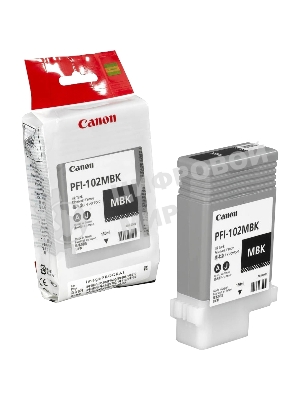 Картридж струйный Canon PFI-102MBk (0894B001) матовый черный, 130 мл., для iPF500/600/700