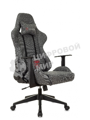 Кресло Zombie Neo 3C1 серый, экокожа, 120 кг, механизм качания