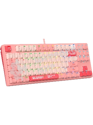 Клавиатура проводная A4Tech Bloody S87 Energy (S87 USB ENERGY PINK) USB розовый