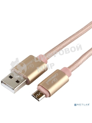Кабель USB2.0 Cablexpert CC-U-mUSB01Gd-1.8M, AM/microB, серия Ultra, длина 1.8м, золотой, блистер
