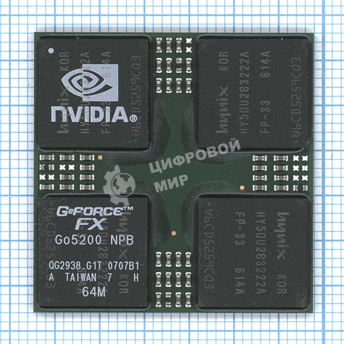 Чип nVidia GeForce FX GO5200 NPB (64M)