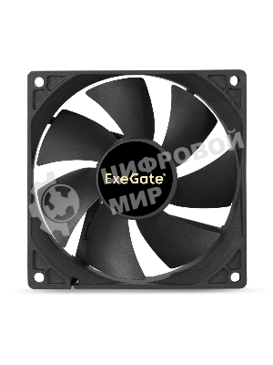 Вентилятор для корпуса ExeGate E09225H4P-PWM черный, 92 мм, 2000 об/мин, 26 дБ, 4 pin