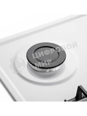 Газовая варочная панель Maunfeld EGHE.64.6CW/G, 4 конфорки, эмалированная сталь, белый