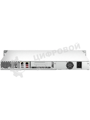 Сетевое хранилище SMB QNAP TS-464U-8G NAS 4 HDD trays, rackmount 1U, 1 PSU. 4-core Intel Celeron N5105/N5095 2.0-2.9 GHz, 8 Gb RAM MAX, 2x2.5GbE, 2xUSB 3.2 Gen 2 (10Gbps), 2xUSB 2.0, 1xHDMI, PCIe Gen 3 x2, W/o rail kit RAIL-B02
