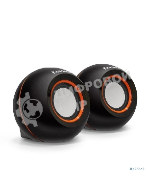 Акустическая система 2.0 ExeGate EX287053RUS Disco 180 (питание USB, 2х3Вт (6Вт RMS), 100-20000Гц, черный)