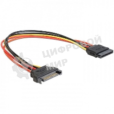 Удлинитель кабеля питания SATA Cablexpert CC-SATAMF-02, 15pin(M)/15pin(F), 50 см