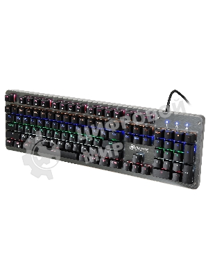 Клавиатура Oklick 970G Dark Knight проводная, USB Type-A, чёрный/серебристый