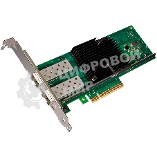 Сетевой Адаптер Intel Ethernet Converged Network Adapter X710-DA2, 10GbE/1GbE dual ports SFP+, open optics, PCI-E 3.0x8 (Low Profile and Full Height brackets included) bulk