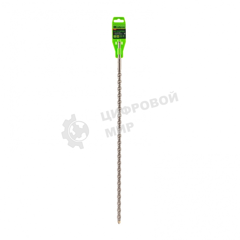 Бур по бетону Сибртех, 16 x 600 мм, SDS PLUS