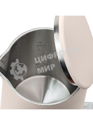 Чайник электрический Galaxy Line GL 0327, пудровый, пластик, 1800 Вт, 1,5 л