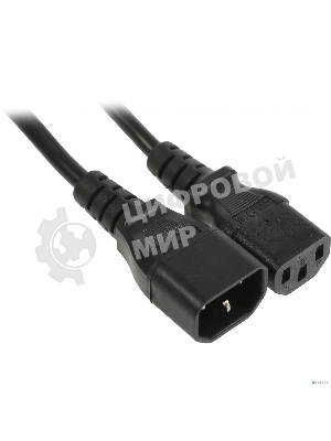 Шнур сетевой Rexant IEC 320 C13 – IEC 320 C14 3x0,75мм², 3м