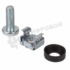 Комплект крепежа Rexant винт+шайба+гайка M6x16