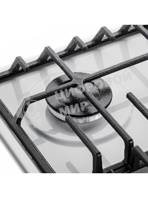 Газовая варочная панель Maunfeld EGHE.64.6CW/G, 4 конфорки, эмалированная сталь, белый