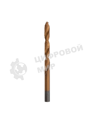 Сверло по металлу Matrix, 7 мм, HSS, нитридтитановое покрытие, цилиндрический хвостовик