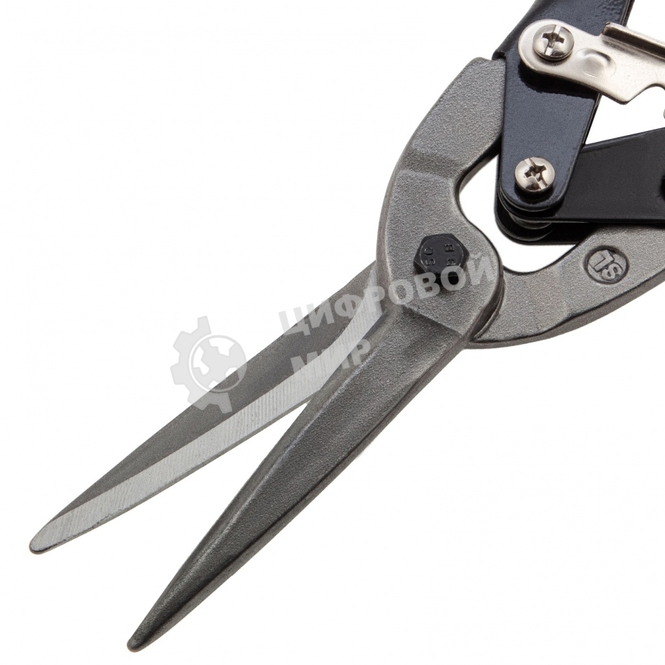 Ножницы по металлу Sparta удлиненные, 290 мм, пряморежущие, обрезиненные рукоятки