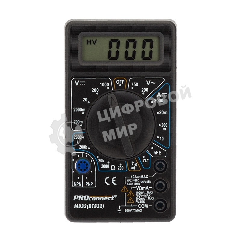 Портативный мультиметр M832 (DT832) PROconnect