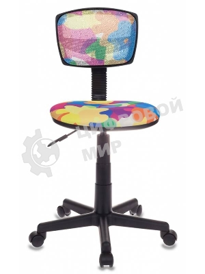 Кресло детское Бюрократ CH-299/ABSTRACT спинка сетка мультиколор сиденье мультиколор абстракция