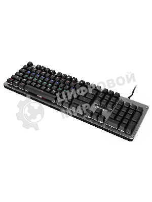 Клавиатура Oklick 970G Dark Knight проводная, USB Type-A, чёрный/серебристый