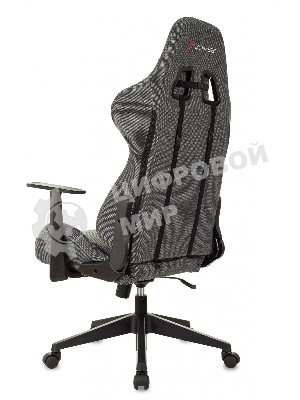 Кресло Zombie Neo 3C1 серый, экокожа, 120 кг, механизм качания