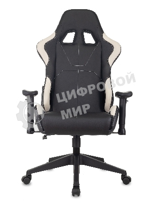 Кресло Бюрократ VIKING 5 AERO WHITE черный/белый, экокожа, 120 кг, механизм качания