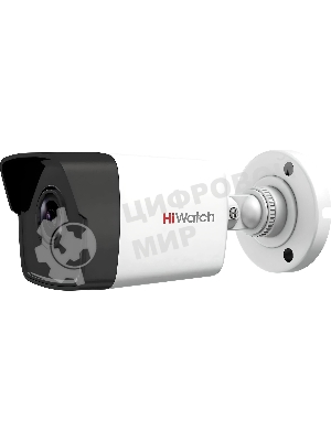 Камера HiWatch IP 2Мп уличная цилиндрическая, EXIR ИК 30м, 1/2.9 CMOS, 1920х1080@25к/с, объектив 2.8мм, угол 104, мех ИК-фильтр; 0.01Лк@F2.0, H.265/H.265+/H.264/H.264+/MJPEG ROI, коридорный режим, DWDR, 3D DNR, BLC, Smart ИК, обнаружение движения 2.0, IP67, -40...+60C, DC12В/PoE, 6.5Вт