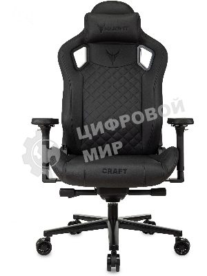 Кресло Knight Craft черный, экокожа, 120 кг, механизм качания