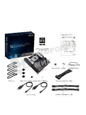 Материнская плата ASUS Pro WS WRX90E-SAGE SE, sTR5, AMD WRX90, 8xDDR5, 4xSATA, 4xM.2, 6xPCI-E 5.0 x16, 1xPCI-E 5.0 x8, 1xVGA, 2xMiniDP, 3x 10Gb LAN, 6xUSB-A 3.2 Gen 2, 1xUSB-A 2.0, 2xUSB-C USB4, 2x3.5 мм, 5.1, SSI EEB