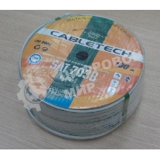 Кабель коаксиальный PROconnect CABLETECH (01-2431-6)SAT 703B+CU/Al/CU, 75 Ом, 100м., белый AT 703B+CU/Al/CU, 75 Ом, 100м., для установки спутниковой телевизионной системы, белый