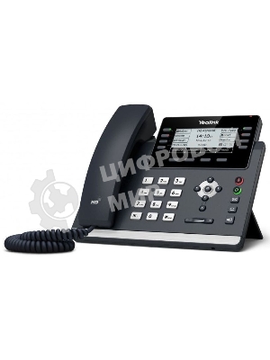 Ip-телфон YEALINK SIP-T43U, 12 аккаунтов, BLF, PoE, GigE, без БП, шт