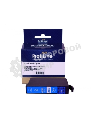 Картридж струйный ProfiLine PL-T1032 для принтеров Epson Stylus TX550/Stylus Office T30/T40/T40W/TX510/TX600/TX600FW/T1100 с чернилами Cyan 11,1 мл