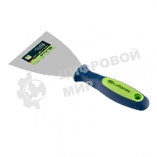 Шпательная Сибртех лопатка из нержавеющей стали, 100 мм, двухкомпонентная рукоятка