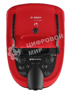 Пылесос Bosch BWD421PET красный, 2100 Вт, уборка влажная/сухая, пылесборник контейнер 5 л