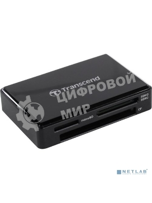 Кард-ридер Transcend черный, All-in-One cardreader, USB 3.1 Gen 1