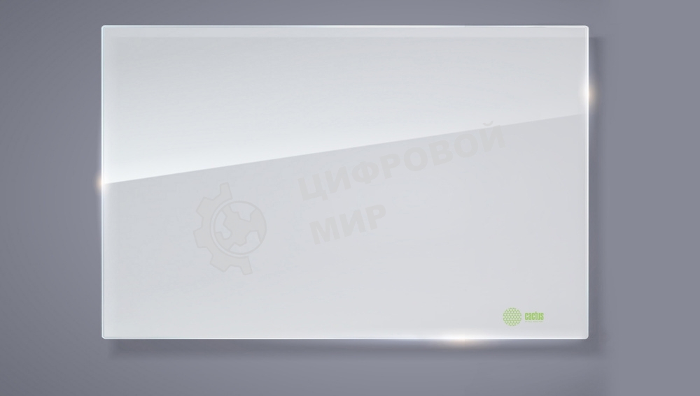 Демонстрационная доска Cactus CS-GbD-65x100-WT стекло стеклянная 65x100 см белый