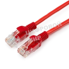 Патч-корд UTP Cablexpert cat.5e, 1м, литой, многожильный, красный
