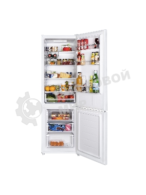 Холодильник Maunfeld MFF176SFW белый двухкамерный 187/75л морозилка снизу, ручная разморозка