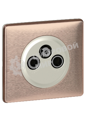 Рамка 1 пост Медь