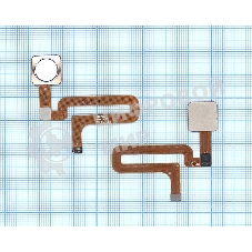 Шлейф со сканером отпечатка пальца для Xiaomi Mi 4S серебристый