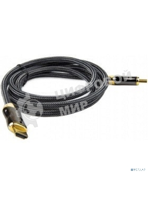 Кабель HDMI 19M/M,ver. 2.1, 8K@60 Hz 2m метал разъемы, нейлоновая оплетка Telecom TCG300-2M