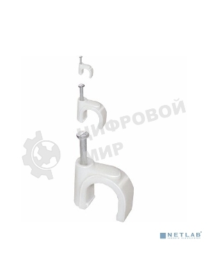 Скоба креп. круглая R6 (уп. 100 шт) IEK USK11-06-100