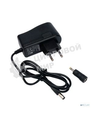 Блок питания узкий Gembird NPA-AC14, 6В/2А, 12Вт, 2 штекера 5,5х2,5+4x1,7мм