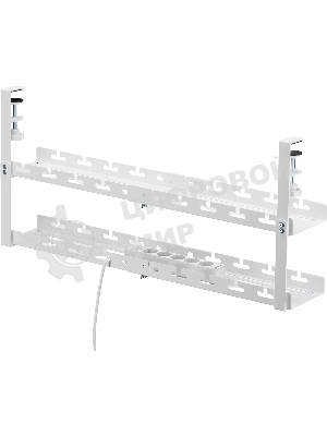Кабель-канал Cactus CS-CM-700-2WT для столов 72.8x13.5x34.2 см белый