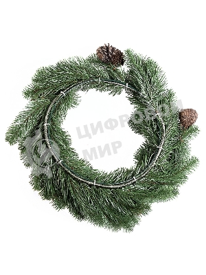 Еловый венок с шишками Neon-night Ø 45 см, Литой