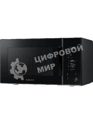 Микроволновая печь Samsung MG23T5018AK/BW черный, 23 л, 800 Вт, переключатели - сенсор