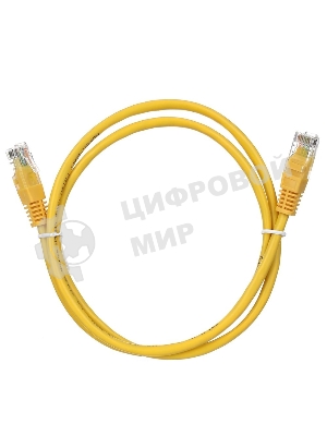 Патч-корд литой Aopen/Qust UTP кат.5е 2м желтый 