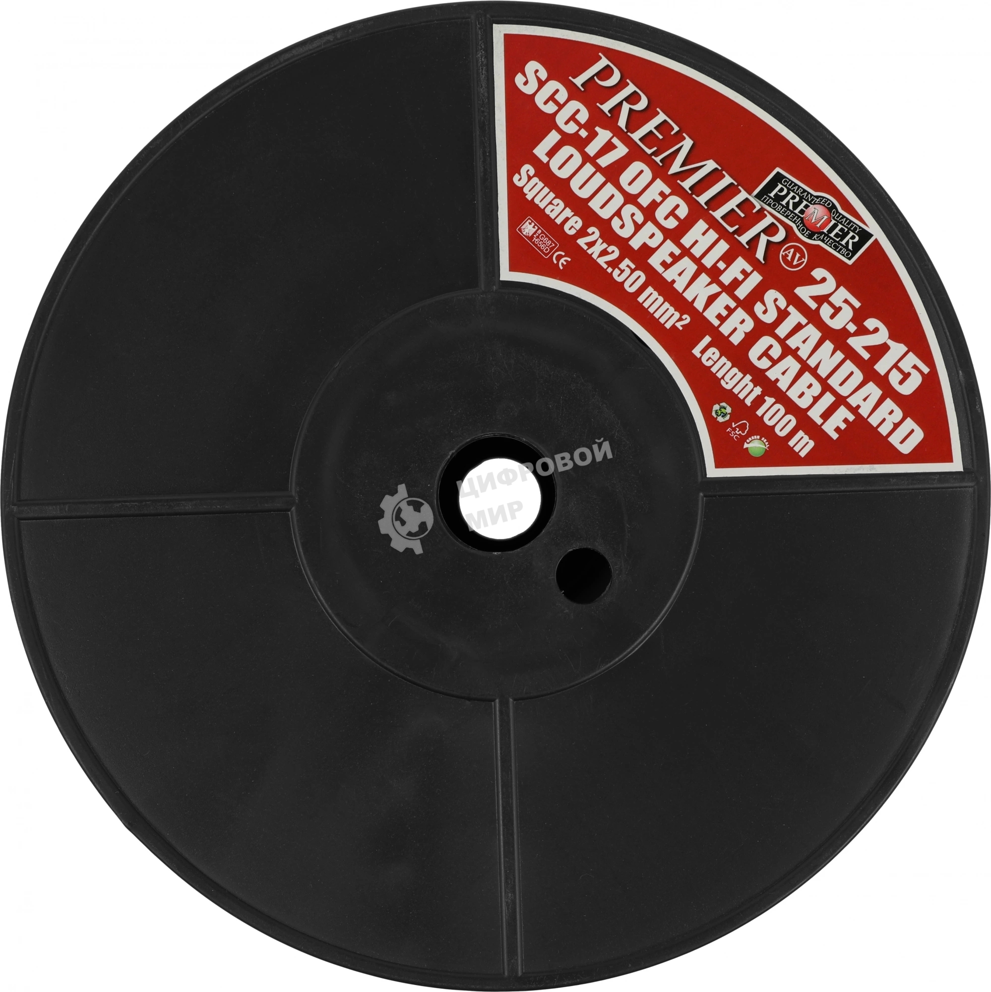 Кабель акустический Premier SCC-17 BC 100м. прозрачный (25-215 100)