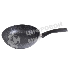 Сковорода Kukmara 260/60мм с ручкой, АП (темный мрамор) СМТ262а