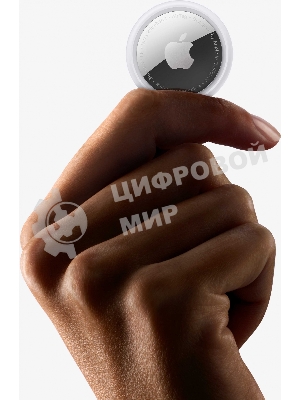 Трекер Apple AirTag, IP67, Bluetooth, NFC, Accelerometer, Speaker, CR2032 bat., d-31.9 mm, h-8 mm, 11 g - (4 Pack)